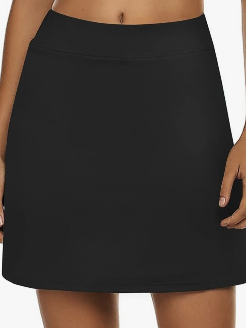 Ekouaer Women's Athletic Skort: Black, Size Small, Like New - Picture 6 of 10